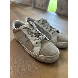 Vintage Havana Women's Sneakers Glitter Star‎ Print Casual Shoes